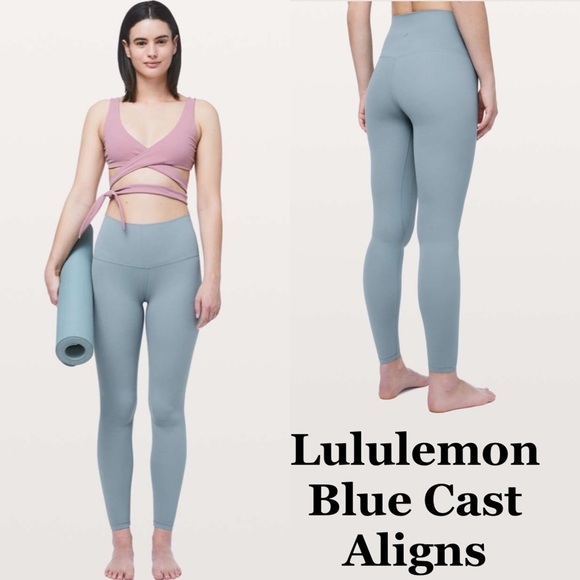 lululemon athletica Pants - Lululemon Align Leggings Blue Cast Like New